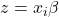 z = x_i\beta