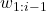 w_{1:i-1}