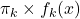 \pi_k \times f_k(x)