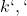 k`, `