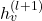 h_v^{(l+1)}