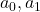 a_0, a_1