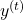 y^{(t)}