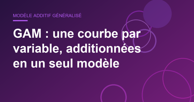 GAM : une courbe par variable, additionnées en un seul modèle