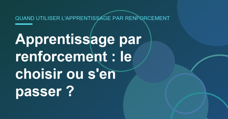 Apprentissage par renforcement : le choisir ou s'en passer ?
